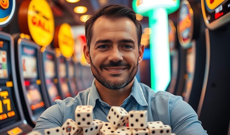 Layar hasil akhir dengan penghitungan hadiah